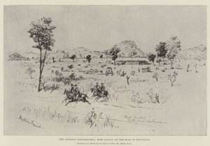 De Matabili-opstand, Fort Matoli, op weg naar Buluwayo door Melton Prior